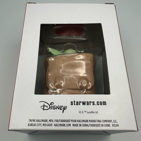 Available to ship Dec 4 4Hallmark Ornament Star Wars - the Mandalorian Grogu - Picture 6 of 7